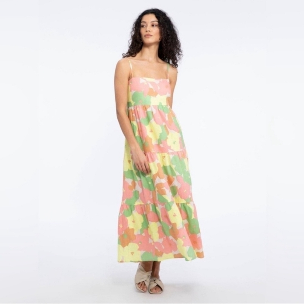 Anthropologie Social Standard by Sanctuary Floral Collage Get-Away Maxi Dress